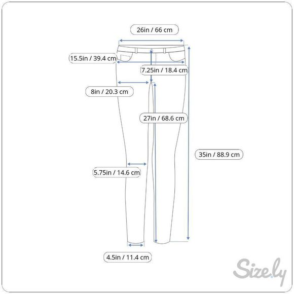 Special A A'2nd Destressed Ankle Skinny Jeans Size 3 Dark Wash Black Denim 26X27 - Picture 2 of 10